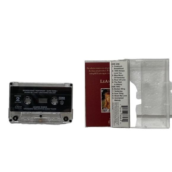 Leann Rimes Unchained Melody/The Early Years by Curb Records 1997 Cassette Tape - Picture 4 of 5